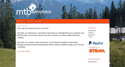 Desktop Screenshot of mtbsimulator.de